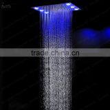 Wholesale Square Concealed Mounted Thermostatic Shower Mixer Rainfall Shower Head Set With 6pcs Big Led Light thumbnail-2