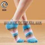 Colorful Stripe Five Toe Socks