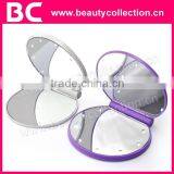 BC-M0208 round folding pocket mirror with led