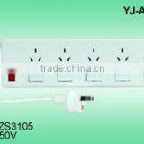 Australia SAA 5-outlets Power Strip W/Switch