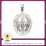 Best Selling Stainless Steel Religious Saint Our Lady Untier of Knots Mother Mary Medal Catholic Religious Jewelry Pendant
