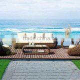 Cocoon Sofa With Long Bench Round Rattan