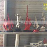 Large Square Tourist Scenic Spot Stainless Steel Architectural Abstract Sculpture thumbnail-1