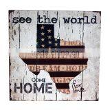 Wholesale Fashion Style Bus Design Wood Wall Printing Crafts thumbnail-6