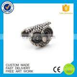 Promotional Metal Gold New Design 3D Owls Fashionable Suit Shirt Cufflinks thumbnail-5