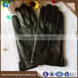 Plain Style Man Winter Sheepskin Leather Gloves for Touch Screen With High Quality thumbnail-1