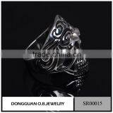 Wholesale New Products 2016 Indian Punk Jewelry Skull Ring/316l Stainless Steel Skull Ring thumbnail-2