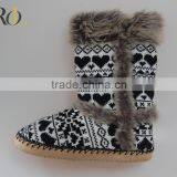 Cashmere Warm Ladies Indoor Slipper Boots thumbnail-1
