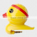 Little Duck Shape Design Mini Speaker Audio Dock for Iphone Ipod and All 3.5mm Audio Output Devices thumbnail-4