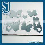 Trade Assurance Butterfly Shape Wall Clock Sticker Decorative Wall Mirror Stickers thumbnail-1