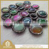 2015 agate crystal rhinestone pendant fashion design with oval shape for christmas