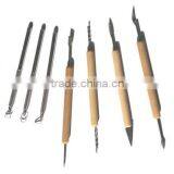 Zipper Bag Pack Wooden Modeling Clay Tool Set for Sculpting thumbnail-2