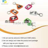 Custom Silicone Key Chain Key Ring With Photo Frame thumbnail-2
