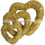 25" Sphagnum Moss Heart Living Wreath thumbnail-1