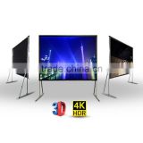 200 inches Outdoor fast folding projector screen with pvc white matte