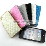 2012 hot selling. Leather wallet case cover for iphone 4, 4s.