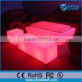 Portable Dmx Led Light up Cube Table Seat,illuminated Cube Seating