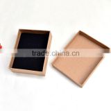 Plain kraft paper gift box packaging for jewelry