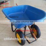 120L Heavy Duty Garden Wheelbarrow With Big Poly TrayWH8802 thumbnail-1