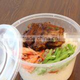 Round Plastic PP Food Containers With Clear Lid thumbnail-2