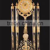 European Classic Style Bronze Mounted Floor Clock, Brass With 24K Gold Plated Angels Clock , Bronze Mounted Art thumbnail-2