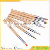 7 PCS Wooden Nail Art Acrylic UV Gel Pen Brush Tool Set Kit thumbnail-4
