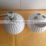 Handmade New Wholesale Ceramic Bathroom Accessories Set thumbnail-4