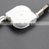 Custom Logo Printed Retractable 2 in 1 USB Data/Sync Charger Cable for Gift Promotion thumbnail-4