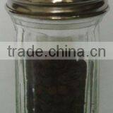 2016 Cheap Mini Clear Cylinder Glass Pepper Shaker Jar With Metal Lid thumbnail-1