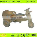 Natural Unfinished Wooden Toy Tricycle Wholesale thumbnail-1