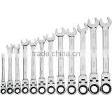 19mm Mirror Foldable Ratchet Spanner Wrench With Full Polishing