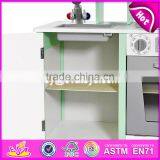 New Design Luxurious White Wooden Boys Play Kitchen for Kids W10C279 thumbnail-3