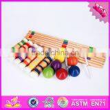 2016 Outdoor Garden 6 Player Funny Children Wooden Croquet Game W01A166 thumbnail-2