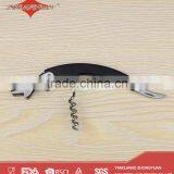 Black Plastic Corkscrew Wine Opener With Knife thumbnail-3