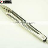 39060 12 Inch Heavy New Mould Stainless Steel Kitchen Tongs BBQ Grill Food Salad Tongs thumbnail-2
