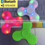 2017 Hot Tri Fidget LED Hand Spinner With Wireless Bluetooth Speaker Stress Reducer