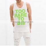 New Design for Men's Tank Top for Summer ,custom Logo Printed, 100% Cotton thumbnail-4