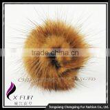 CX-A-53 Genuine Rex Rabbit Fur Flower Middle Finger Ring thumbnail-1