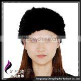 CX-E-10C Wholesale Good Quality Knit Rabbit Fur Elastic Head Band thumbnail-1