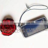 CX-P-22 Wholesale Fashion Chain Rex Fur Flower Mobile Phone Charm thumbnail-1