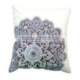 Heavy Patched With Silver Embroidery Cushion Cover thumbnail-1