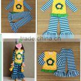 Persnickety Girls Long Sleeve Giggle Moon Remake Baby Girls Outfits Ruffle Pants Western Girl Autumn and Winter Clothing Sets thumbnail-1