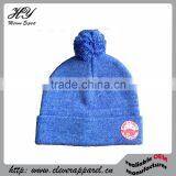 China Manufacturer Custom Knitted Pom Beanie Hats thumbnail-1