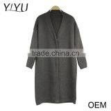 Ladies Fashion Black Winter 3/4 Sleeve V-neck Button Down Cardigan Sweater thumbnail-1