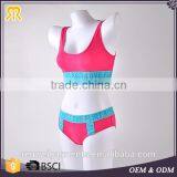 Custom Yoga Wear Seamless Youth Ladies Sports Sexy Bra and Panties thumbnail-1