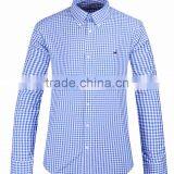 Small Checks Men's Long Sleeve Button-down Casual Shirt thumbnail-3