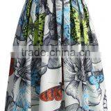 2016 Guangzhou Shandao New Fancy Design Summer Fashion Ruffle Umbrella Printed Chiffon Sexy Half Skirt Girls thumbnail-2