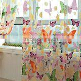 2016 Hot Romantic Butterfly Transparent Curtains Tulle 1x2m for Casement And Door Printed Window Curtain Sheer Voile Curtain thumbnail-5