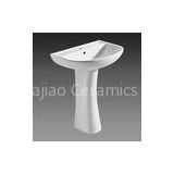 D4008 Bathroom Ceramic / porcelain pedestal wash basins for bathrooms with stand