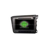 Wholesale car RDS media player Android navigation gps for HONDA New Civic 2012 Right